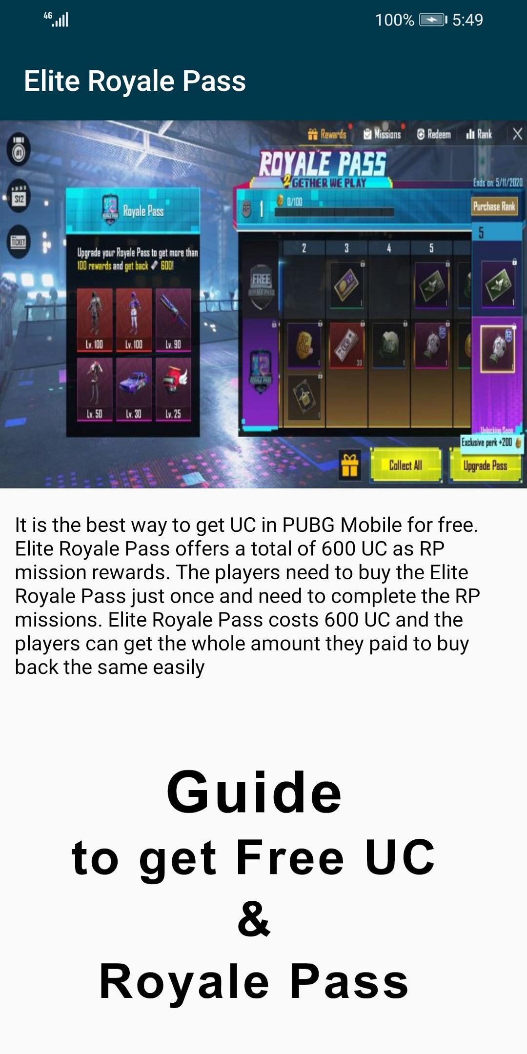 Free UC and Royal Pass 16 2.4 Screenshot 2