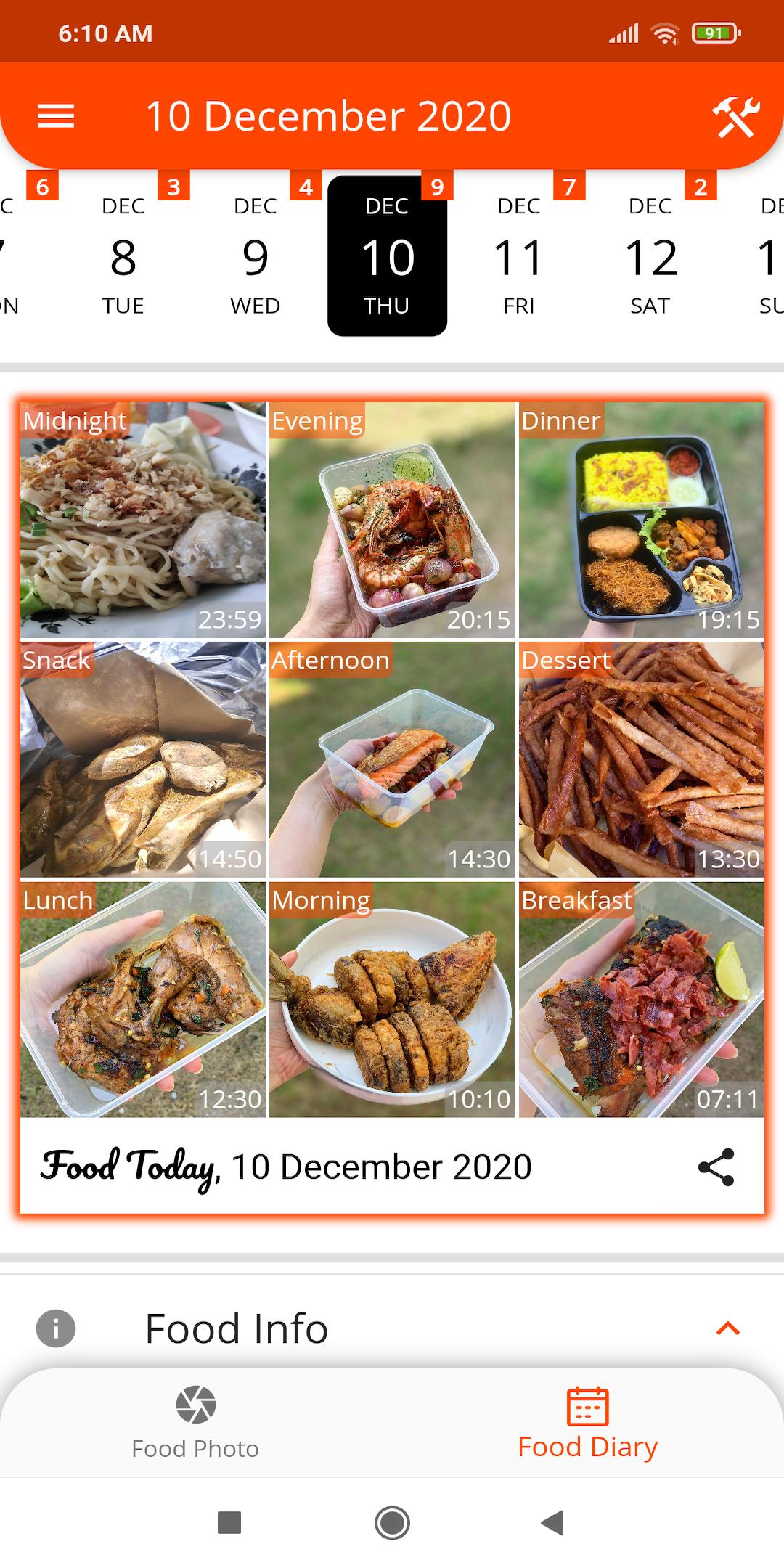 Food Today Photo & Diary 1.0.24 Screenshot 4