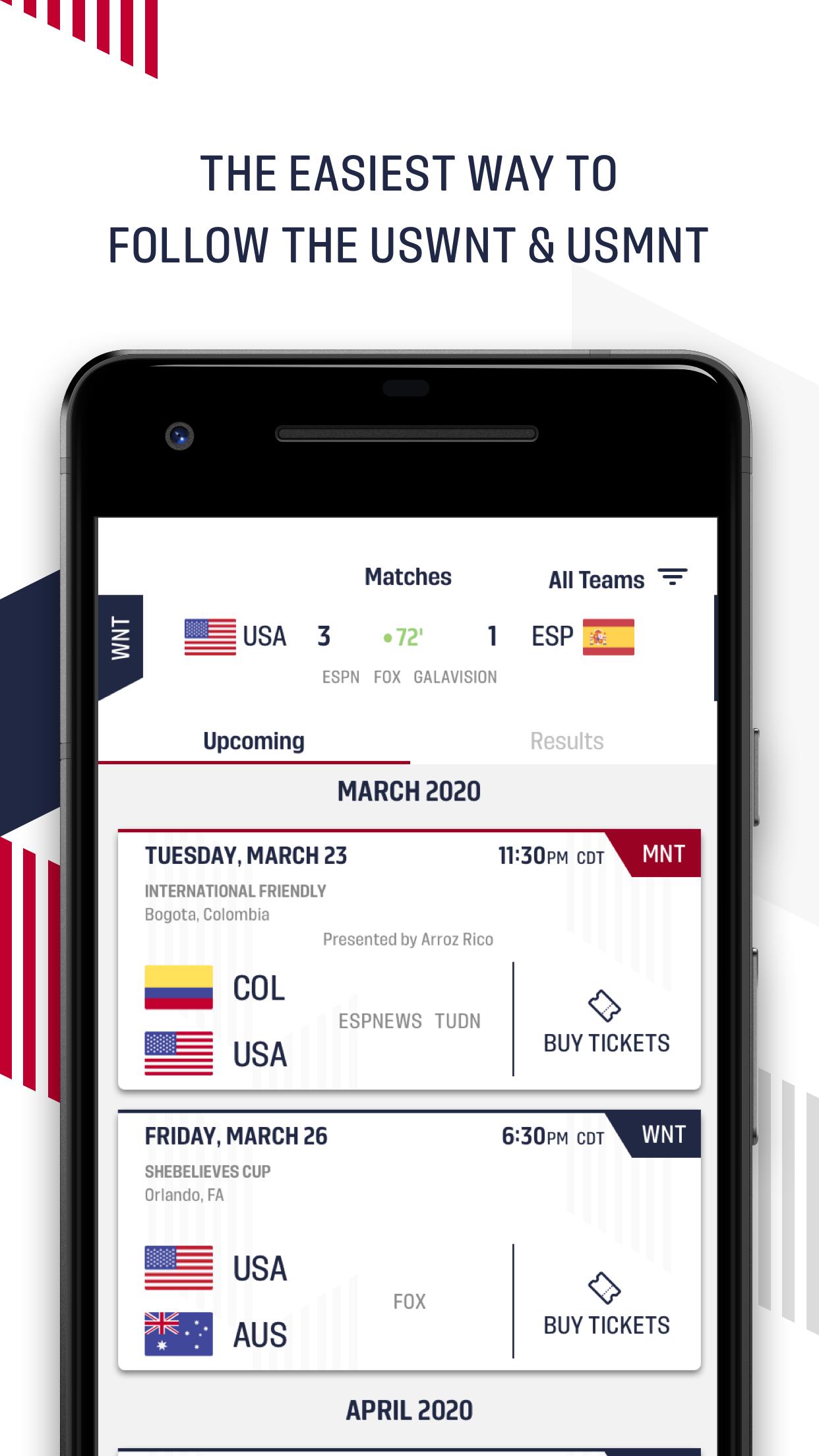 U.S. Soccer 2.1.0.17 Screenshot 1