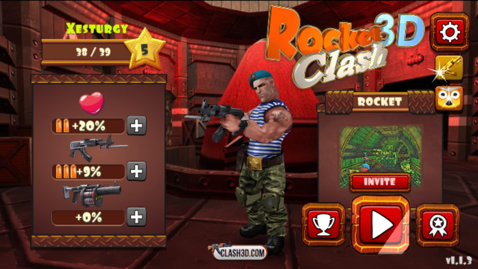 Rocket Clash 3D Third person shooter multiplayer 1.3.14 Screenshot 3