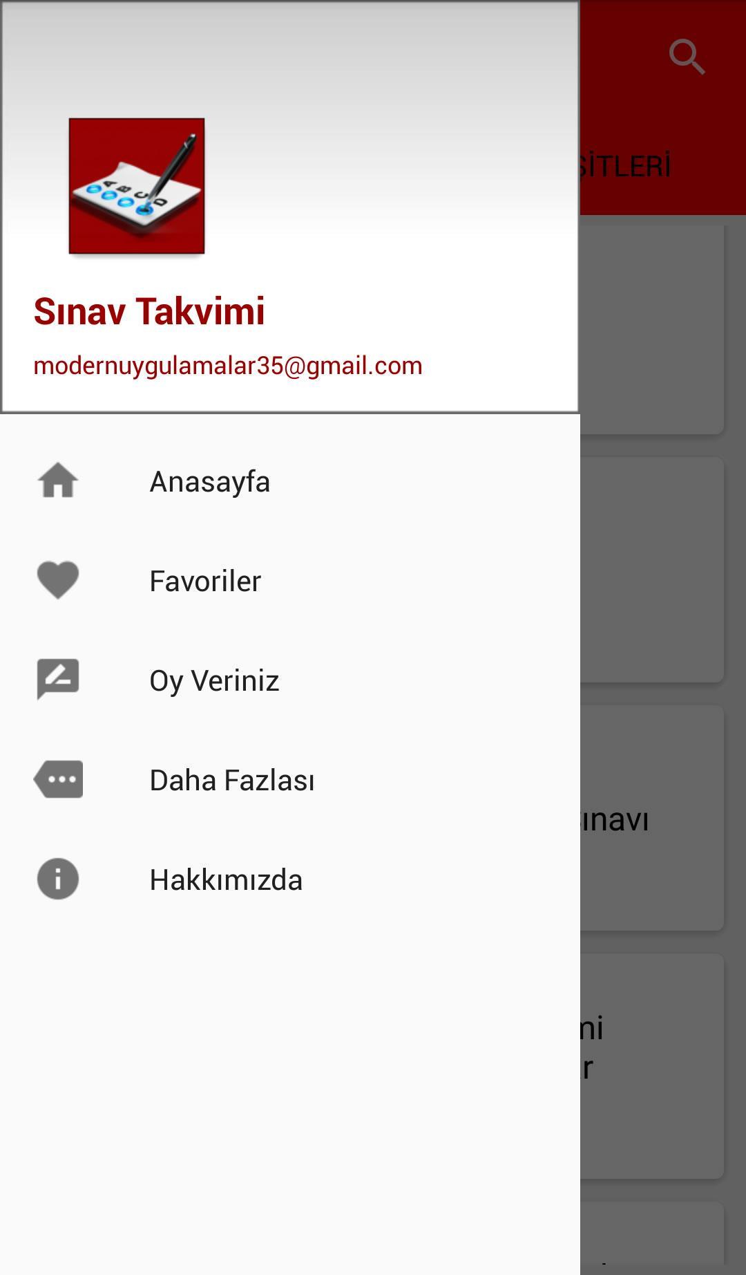 Sınav Takvimi ve Rehberi 2.4.5 Screenshot 3