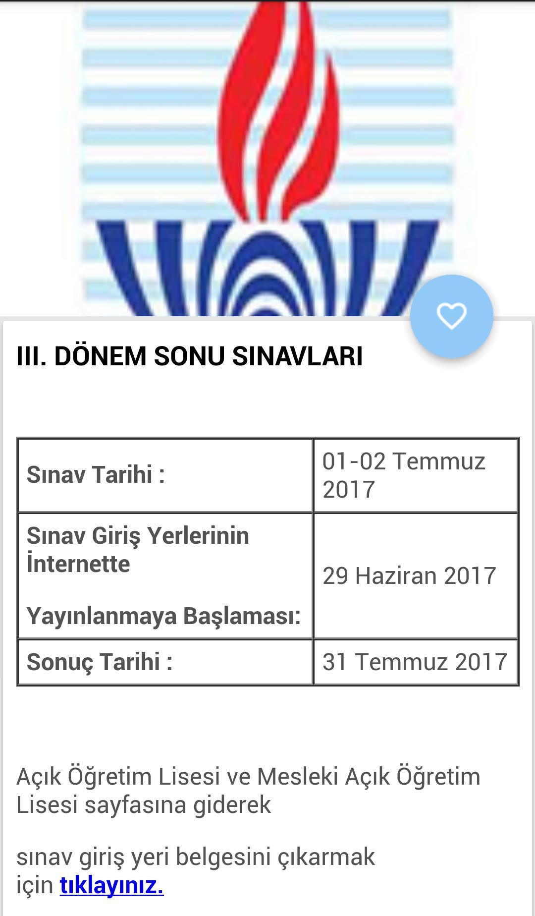 Sınav Takvimi ve Rehberi 2.4.5 Screenshot 6