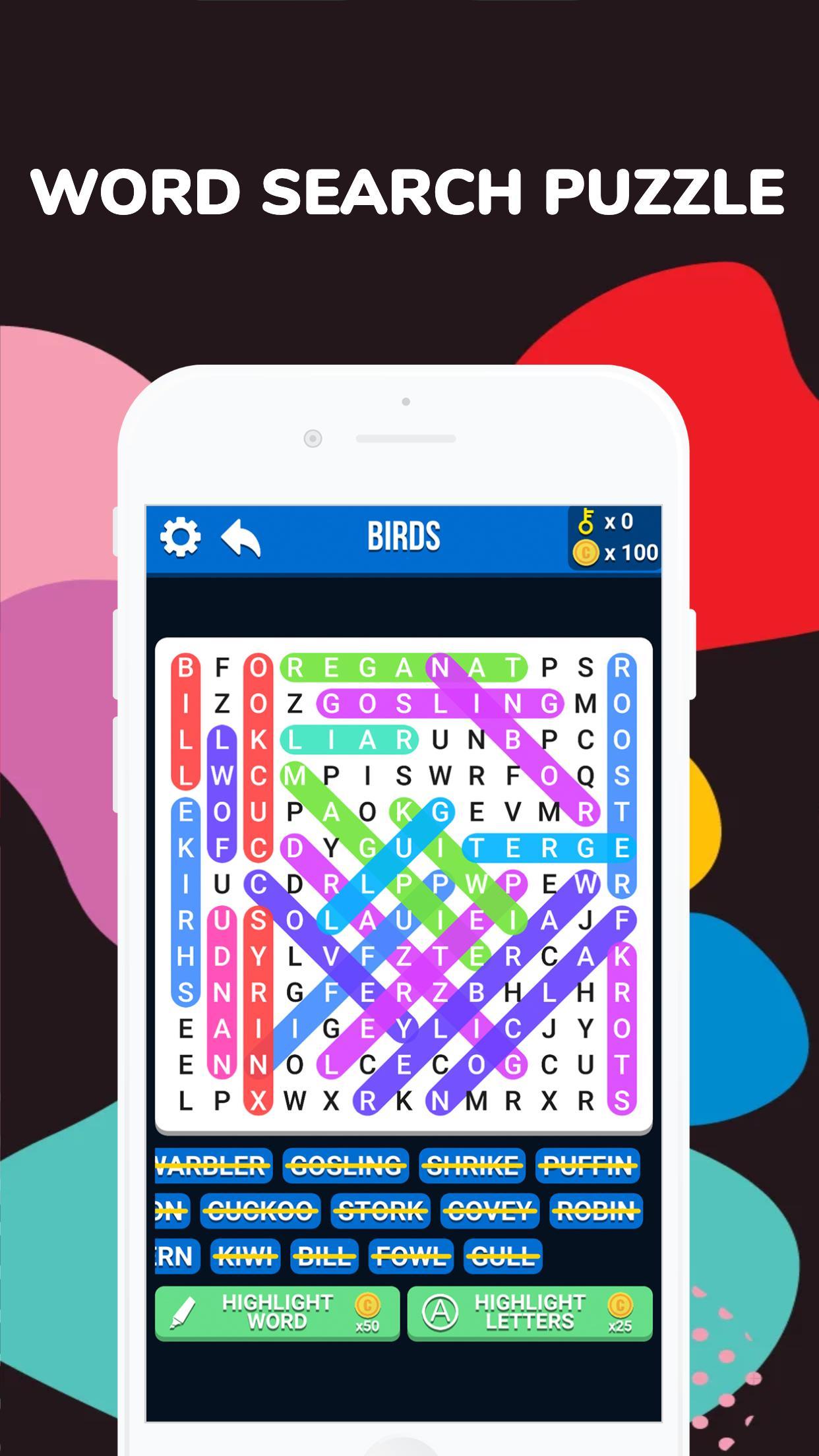 Free Word Search Puzzle - Crossword Puzzle Quest 1.0.8 Screenshot 1