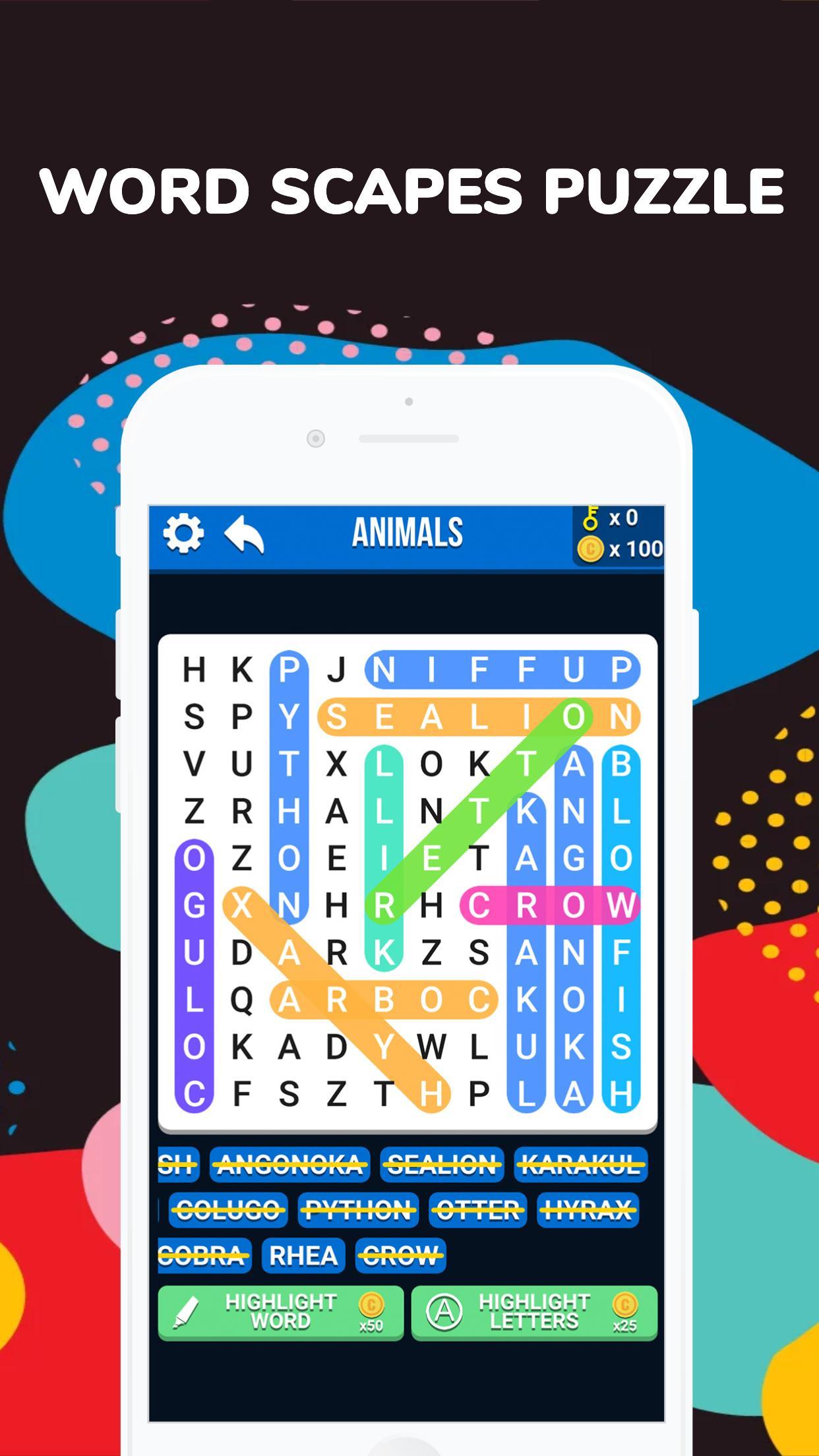 Free Word Search Puzzle - Crossword Puzzle Quest 1.0.8 Screenshot 3