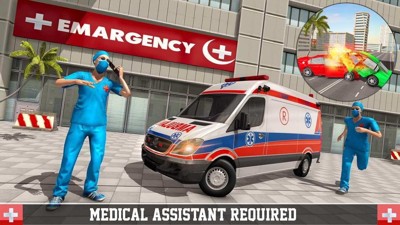 Police Ambulance Games: Emergency Rescue Simulator 2.2 Screenshot 1