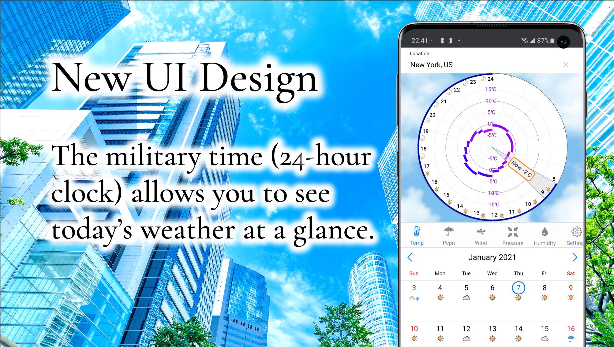 60 Day Forecast & Military Time UI: Orsa 3.6 Screenshot 1