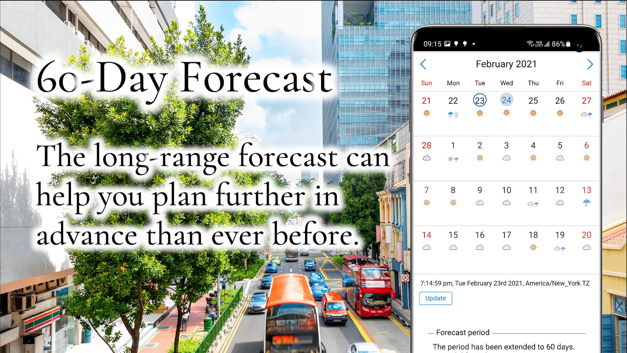 60 Day Forecast & Military Time UI: Orsa 3.6 Screenshot 2