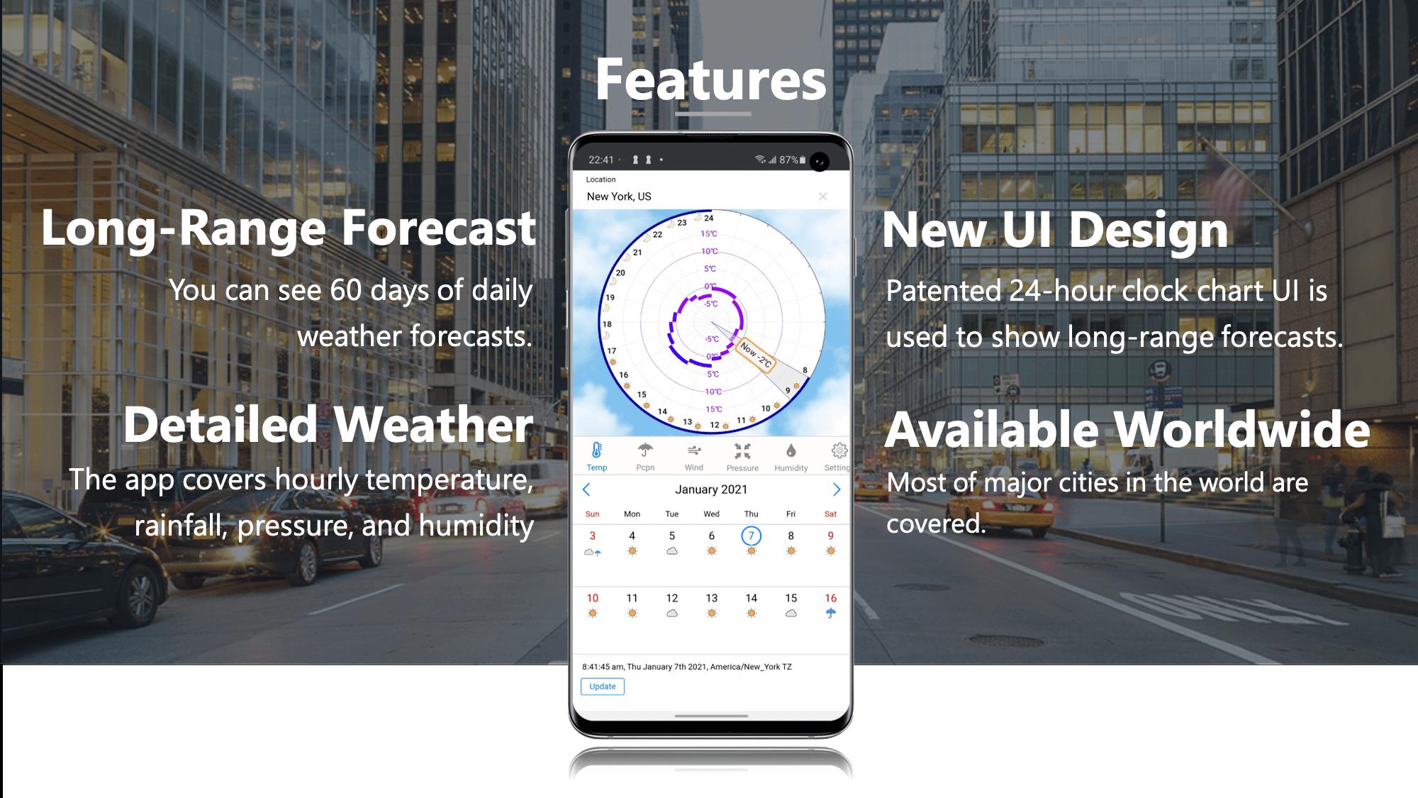 60 Day Forecast & Military Time UI: Orsa 3.6 Screenshot 5