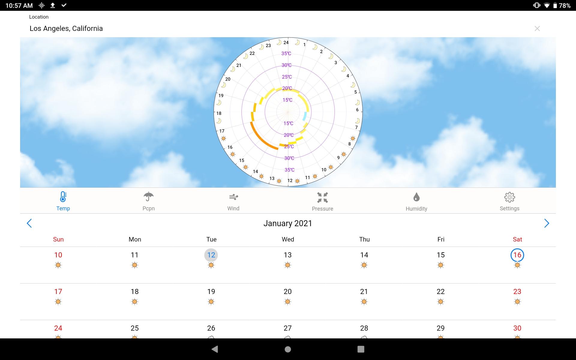 60 Day Forecast & Military Time UI: Orsa 3.6 Screenshot 6