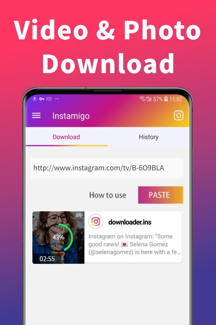 Video downloader for Instagram, Story saver 1.5.1 Screenshot 2