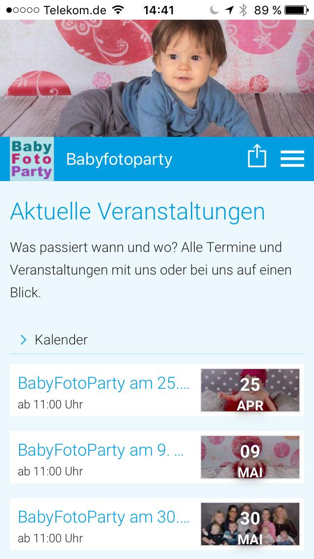BabyFotoParty - Babyfotografie 6.472 Screenshot 2
