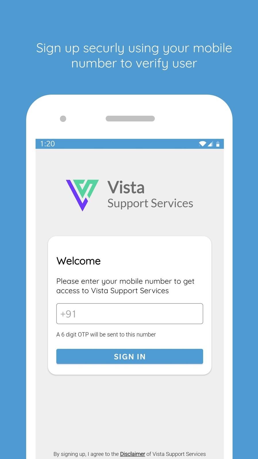 Vista Support Services 3.0.7 Screenshot 1