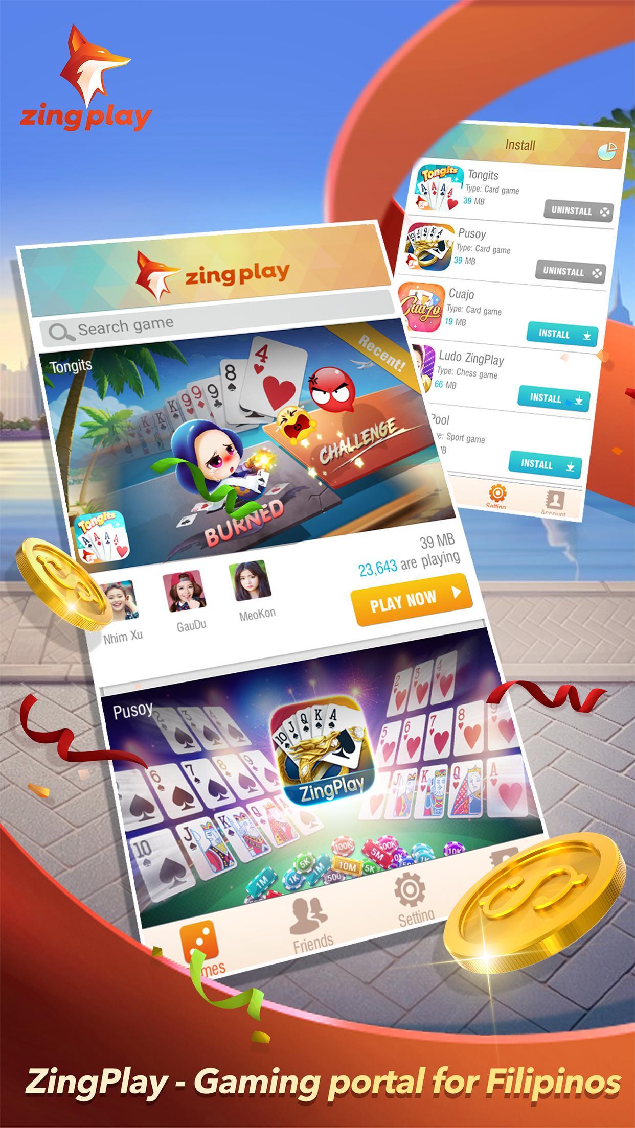 ZingPlay Portal - Games Center - Tongits - Pusoy 1.0.9 Screenshot 1