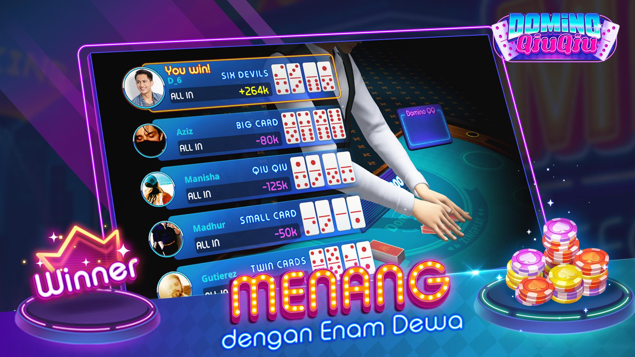 DOMINO QIUQIU 3D ZingPlay - Poker QQ 99 TERBAIK 1.8.74 Screenshot 14