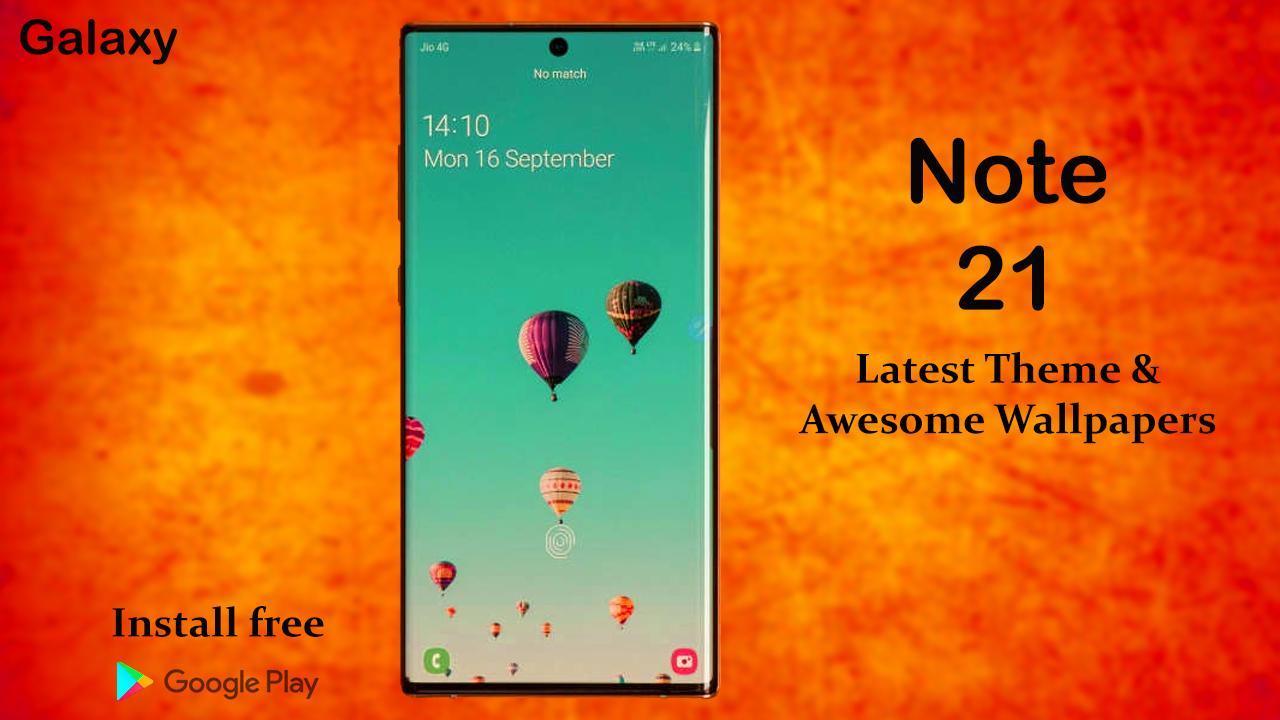 Samsung Note 21 Launcher 2020: Themes & Wallpapers 1.3 Screenshot 1