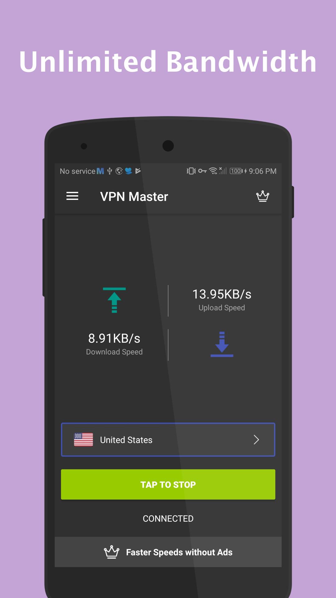 VPN Master Unlimited VPN Proxy 2.5.012 Screenshot 2