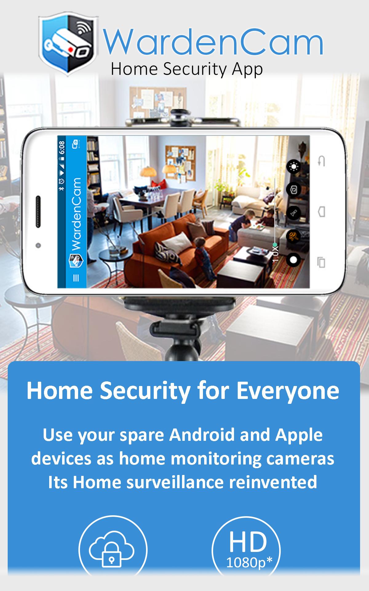 Home Security Camera WardenCam - reuse old phones 2.7.8 Screenshot 1