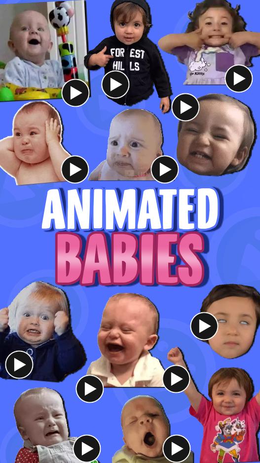 ANIMATED Babies WastickerApps 4.0 Screenshot 1