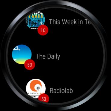 Wear Casts A podcast player for WearOS watches 1.32.25 Screenshot 3