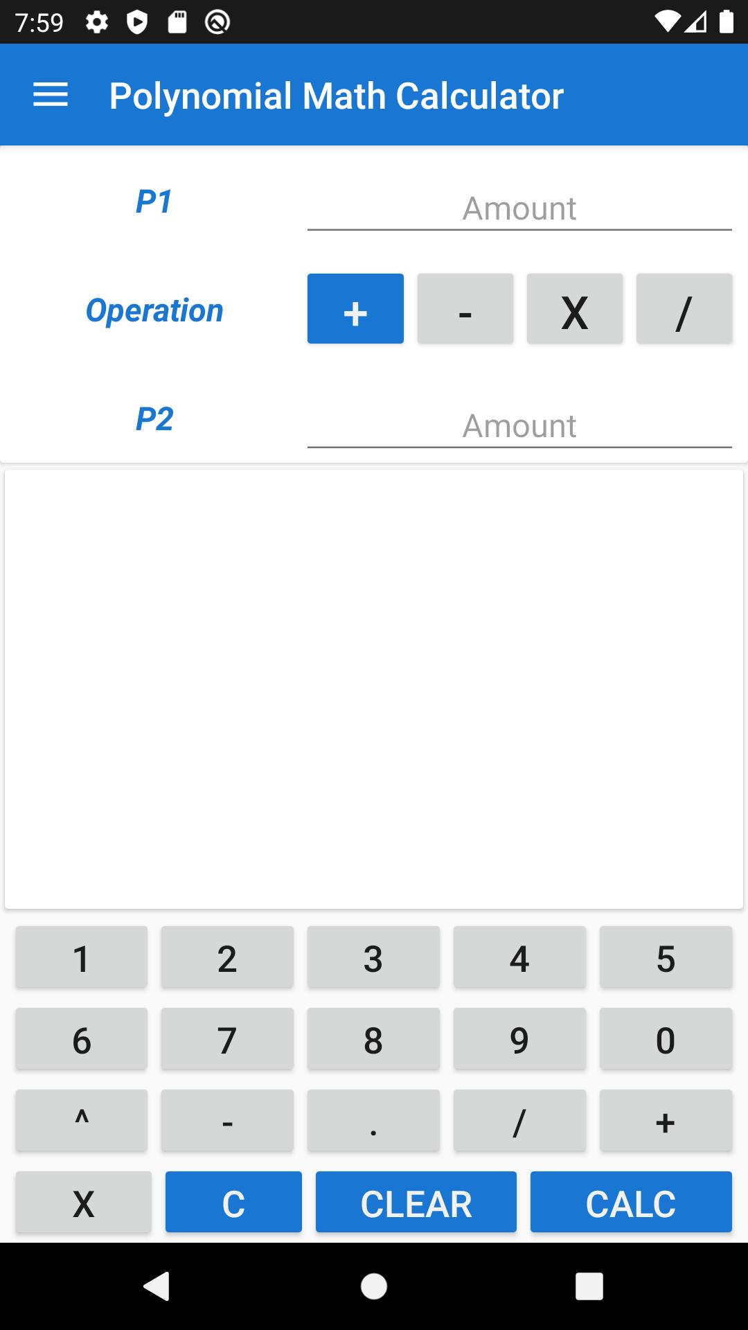 Polynomial Calculator 1.2.0 Screenshot 1