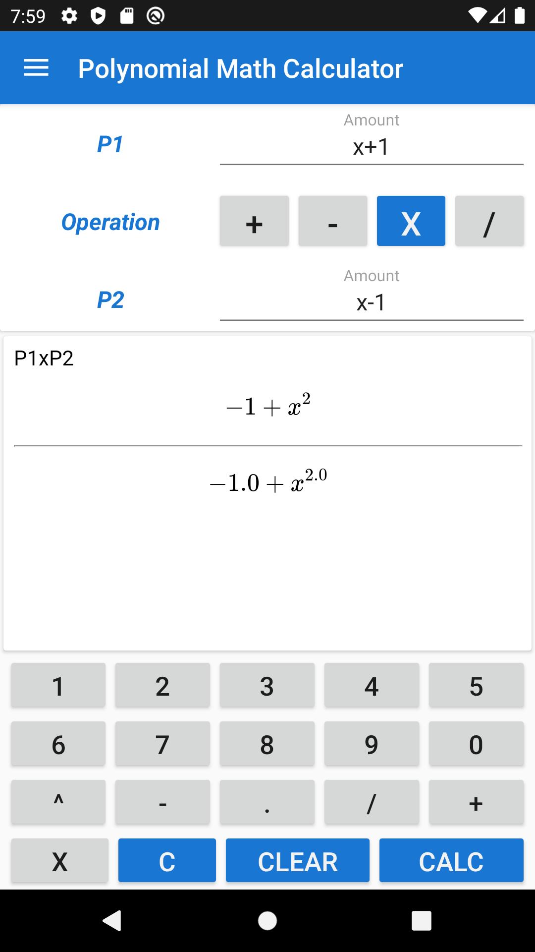 Polynomial Calculator 1.2.0 Screenshot 5