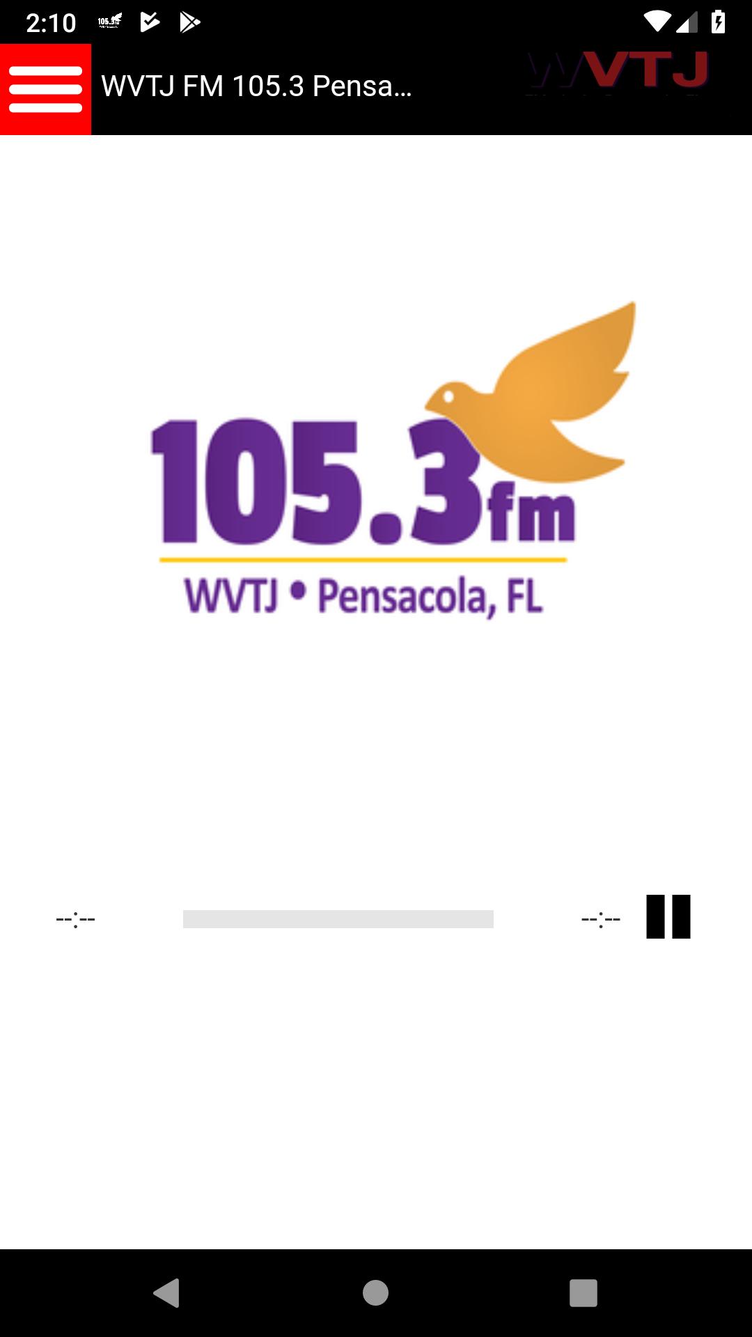 WVTJ 105.3 FM Pensacola, FL 9.16 Screenshot 1