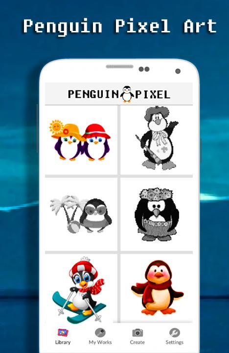 Penguin Cute Color By Number - Pixel Art 3.0 Screenshot 1