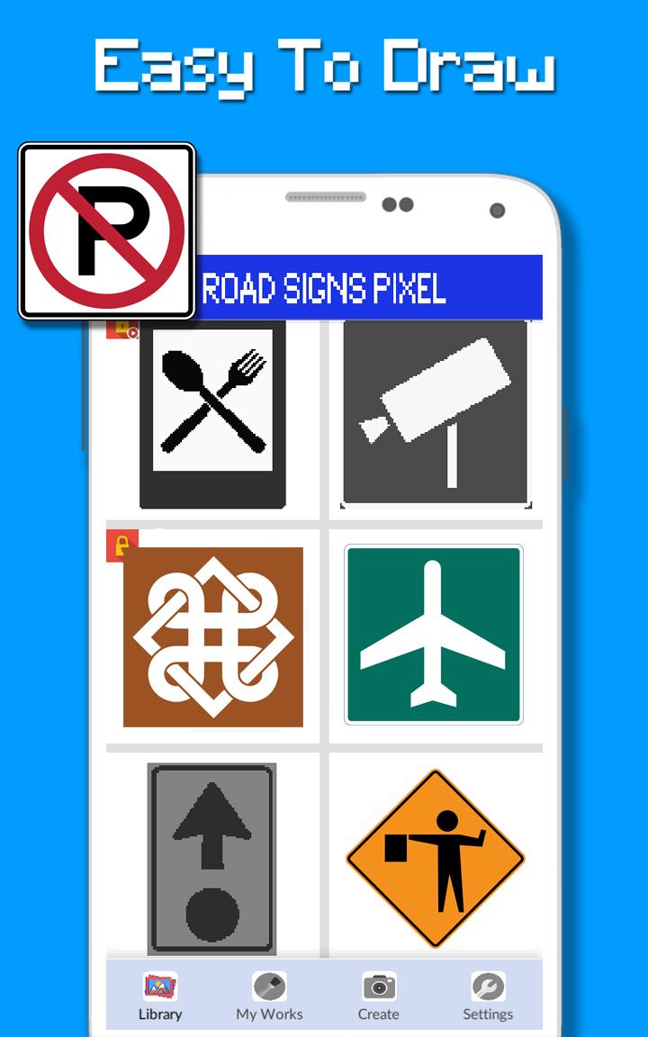 Road Signs Color By Number - Pixel Art 5.0 Screenshot 6