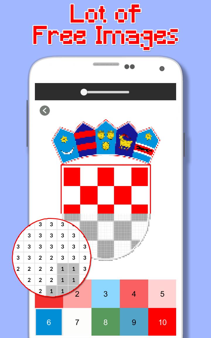 State Symbols Coloring By Number - Pixel Art 4.0 Screenshot 2