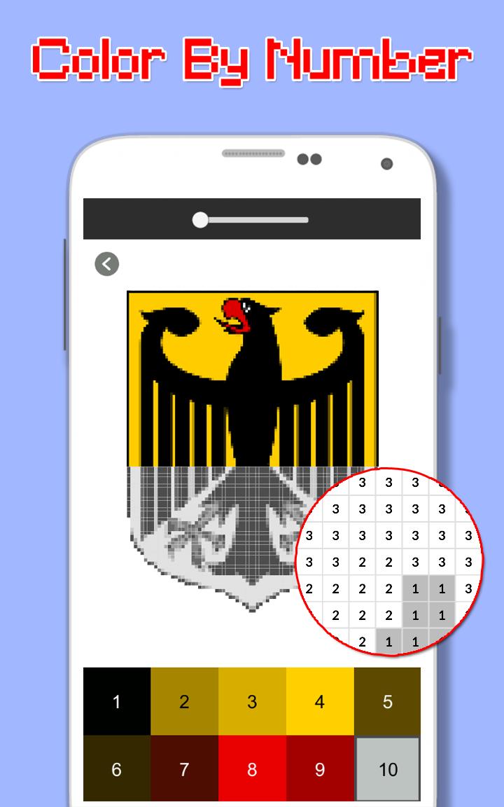 State Symbols Coloring By Number - Pixel Art 4.0 Screenshot 3