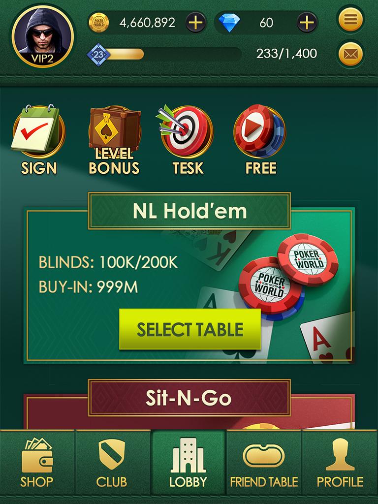 Poker World: Texas hold'em 3.070 Screenshot 6