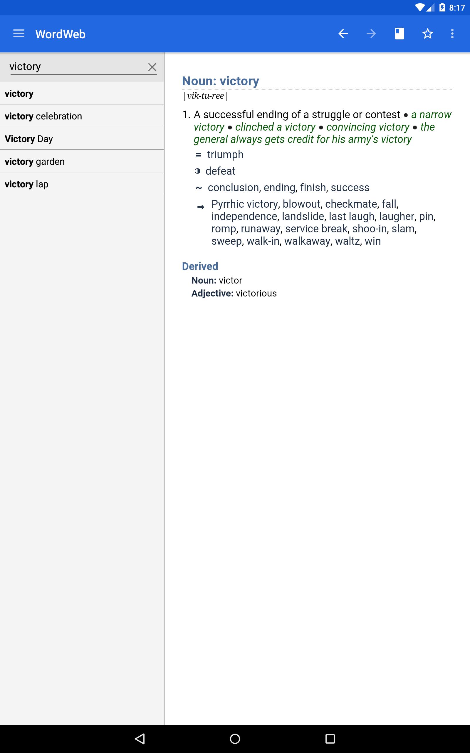 Dictionary - WordWeb 3.71 Screenshot 8