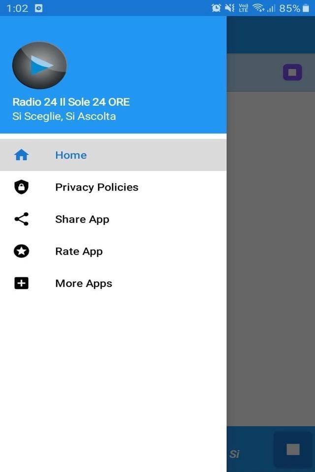 Radio24 IlSole24ORE App Italia Free Online 1.3 Screenshot 2