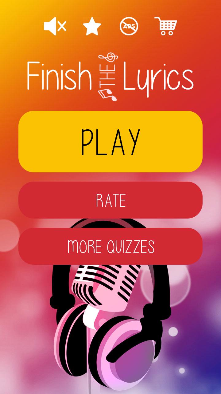 Finish The Lyrics Free Music Quiz App 3.0.2 Screenshot 1