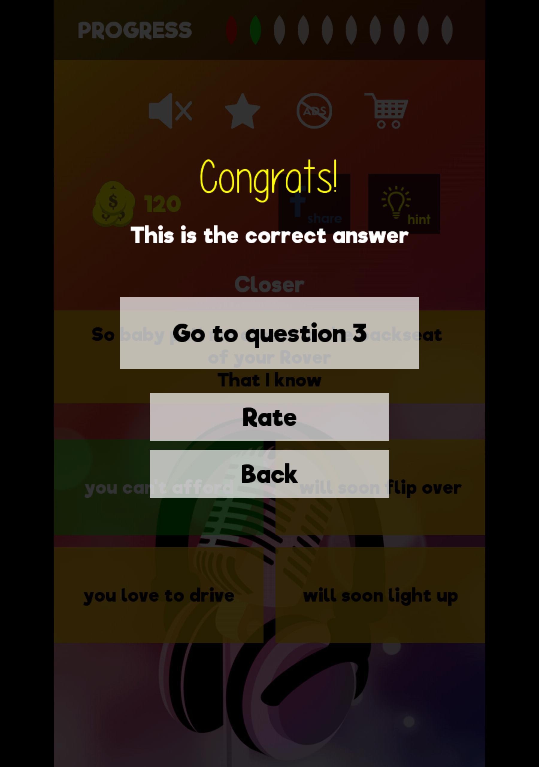 Finish The Lyrics Free Music Quiz App 3.0.2 Screenshot 10