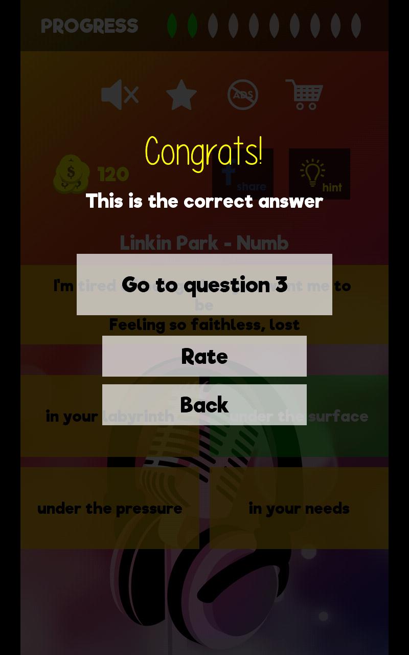Finish The Lyrics Free Music Quiz App 3.0.2 Screenshot 14