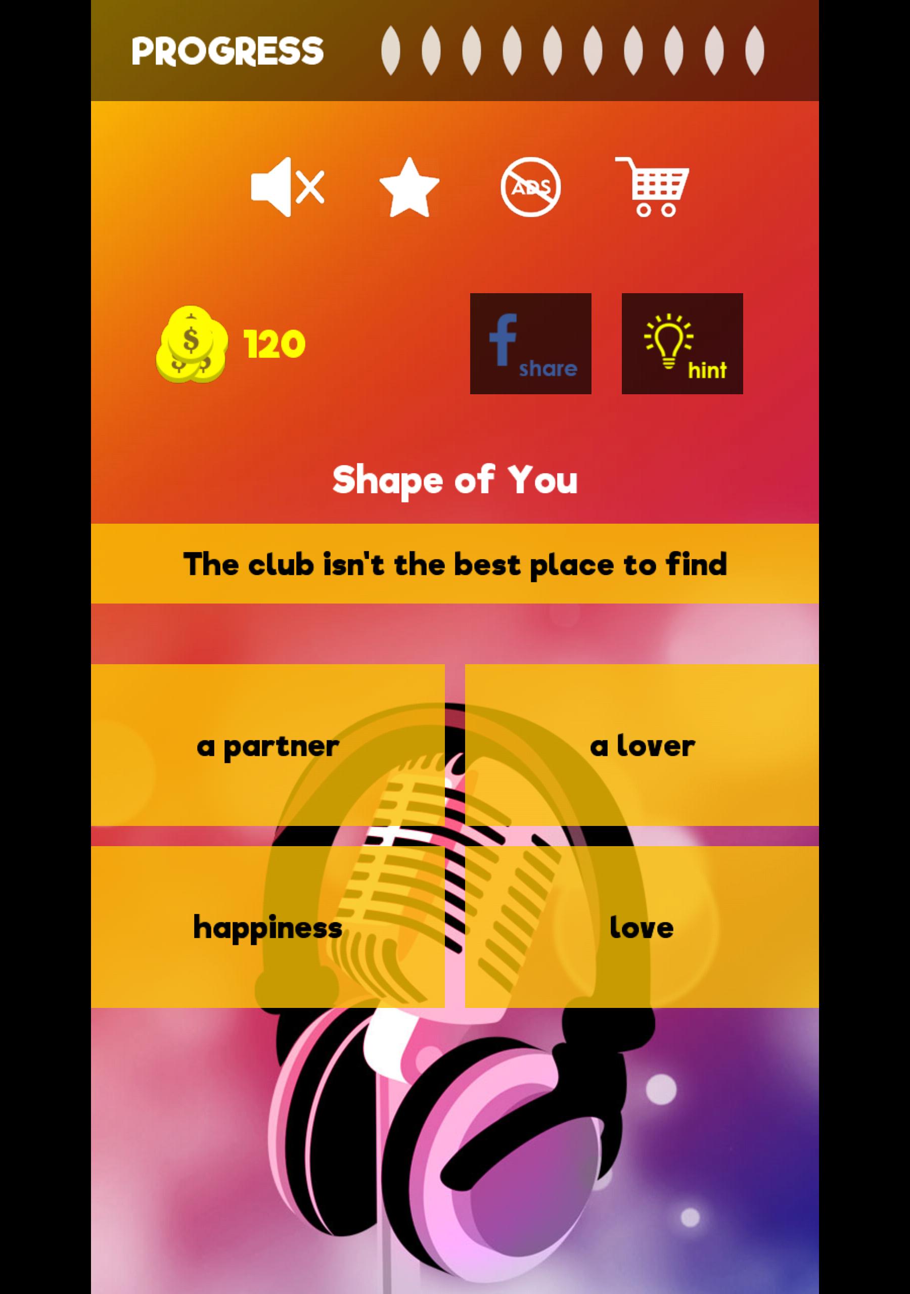 Finish The Lyrics Free Music Quiz App 3.0.2 Screenshot 9