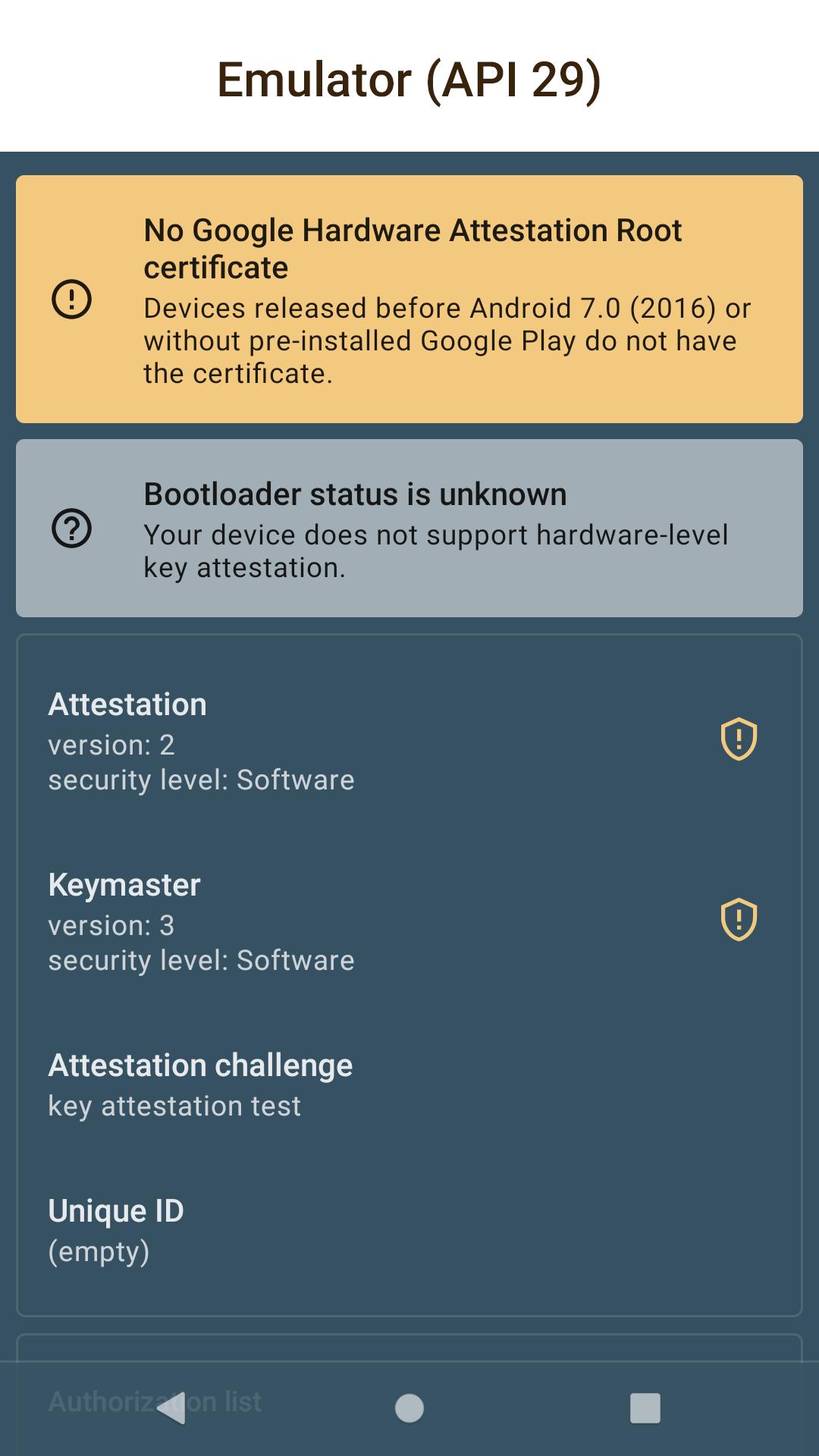 Key Attestation Demo 1.2.0 Screenshot 3