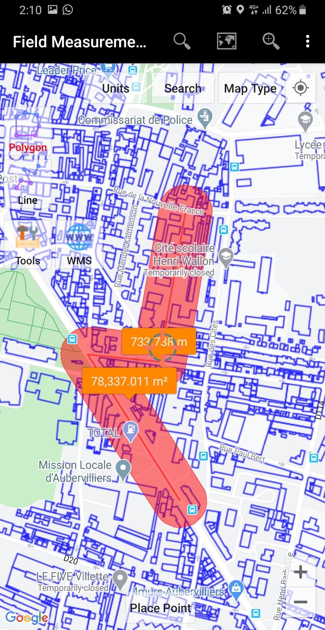 UTM Measure GPS Field & Area Measurements 1.3.5 Screenshot 8