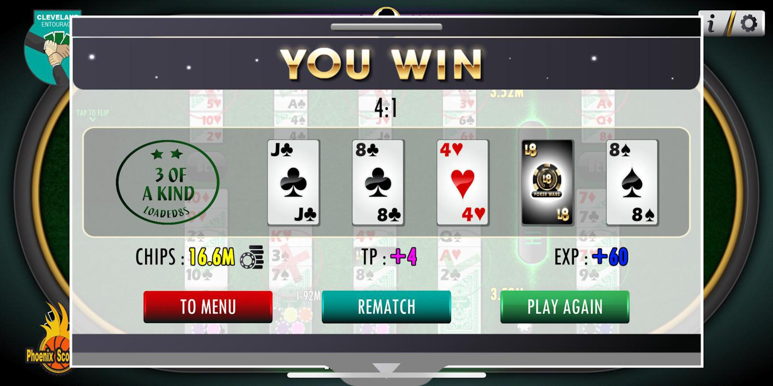 Loaded8s - Poker Wars 1.0.17 Screenshot 3