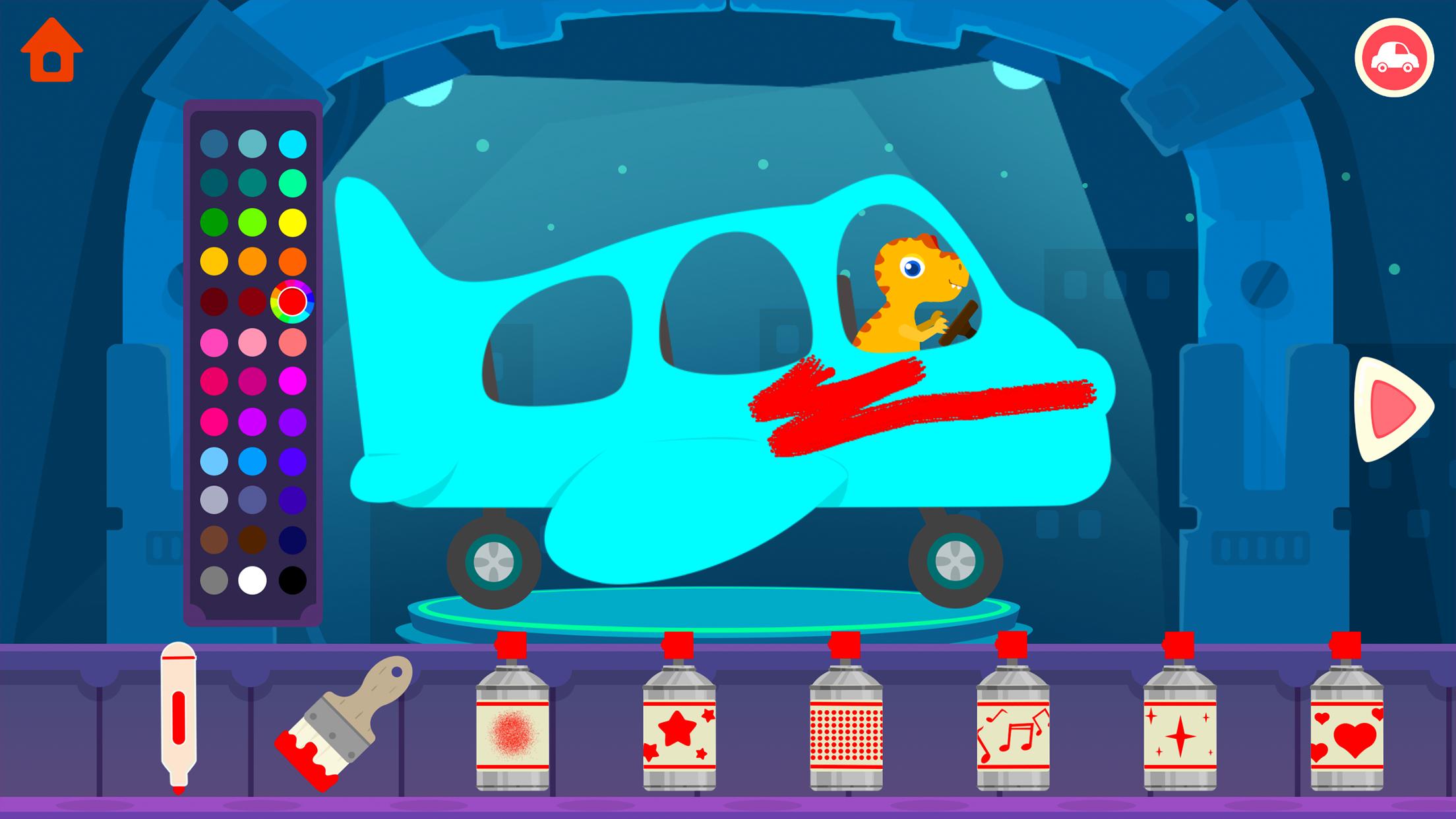 Dinosaur Bus - Create a Car! Games for kids 1.0.7 Screenshot 1