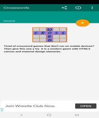 crosswords offline 1.2 Screenshot 1