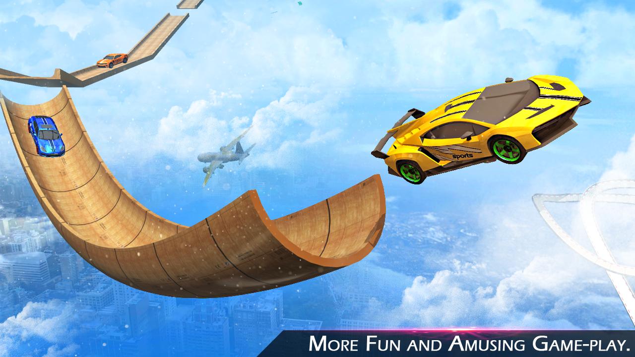 Mega Ramp Race Flying Car Stuntman Ramp Racing 11.3 Screenshot 1