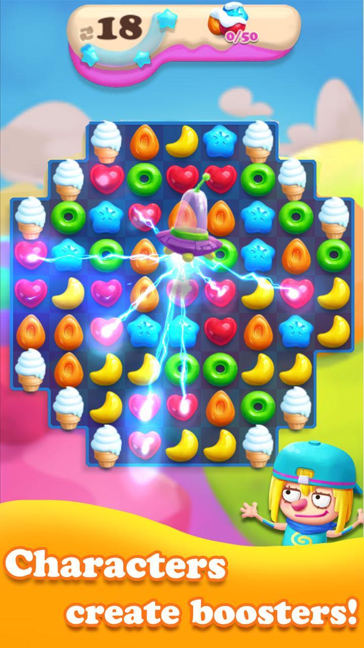 Crazy Candy Bomb Sweet match 3 game 4.5.7 Screenshot 1