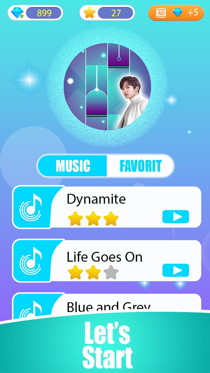 Life Goes On BTS Piano tiles Army 2.0 Screenshot 1