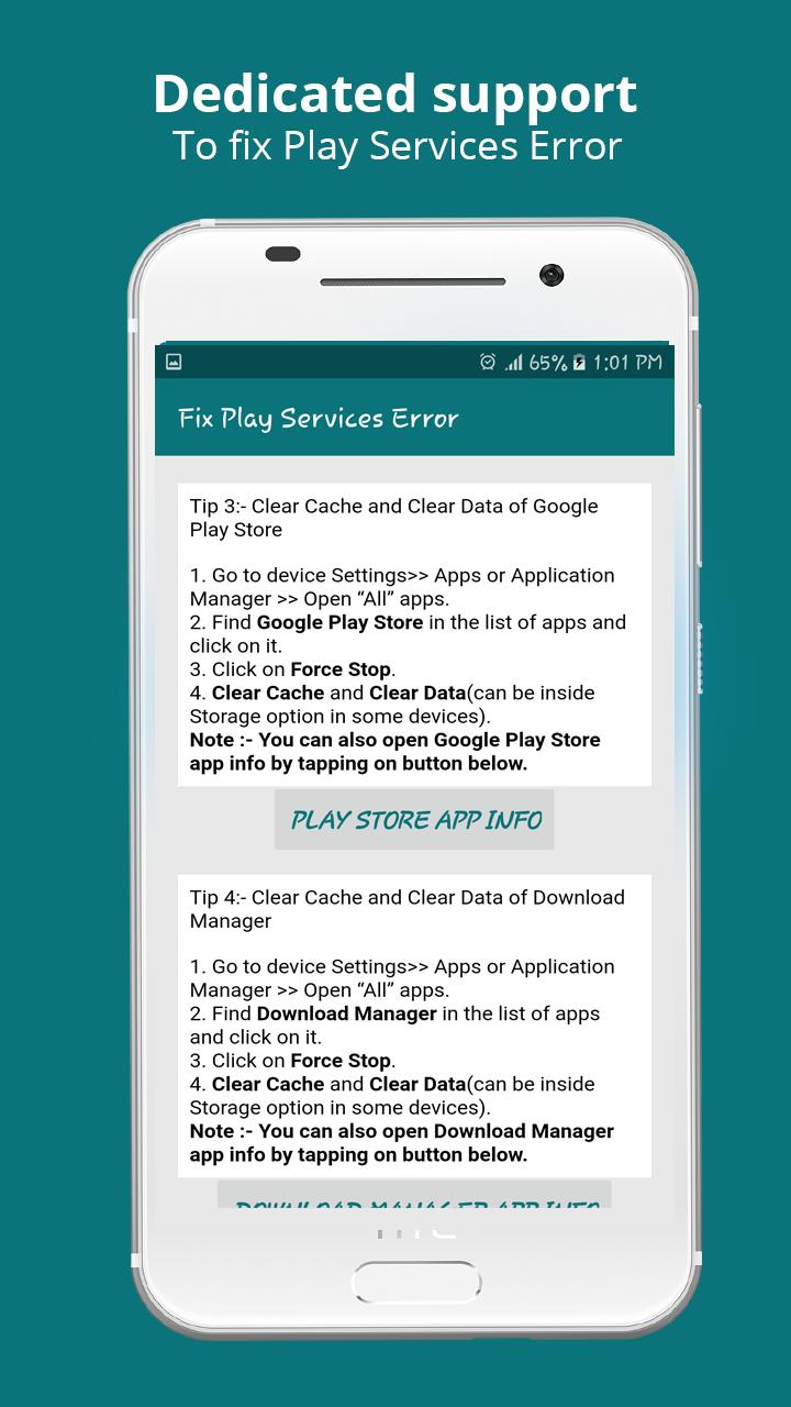 Info of Play Store & fix Play Services 2020 Update 1.1.6 Screenshot 2