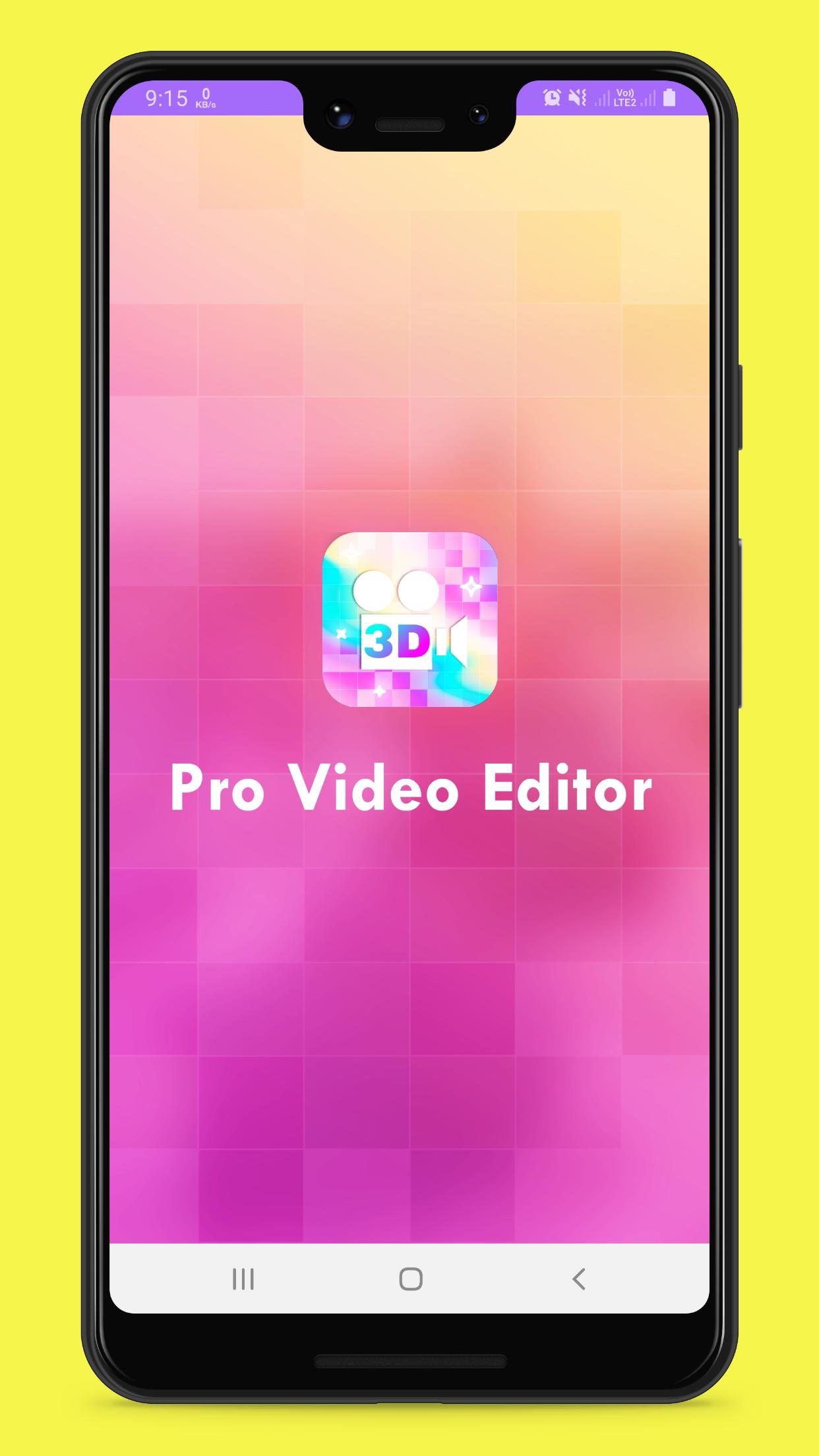 3D Video Editor amp; Free Video Maker 1.0 Screenshot 1