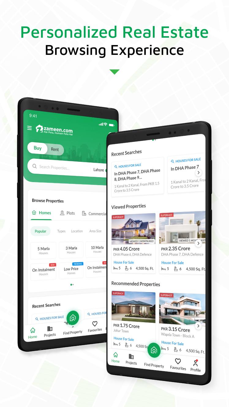 Zameen No.1 Property Search and Real Estate App 3.6.8.1 Screenshot 1