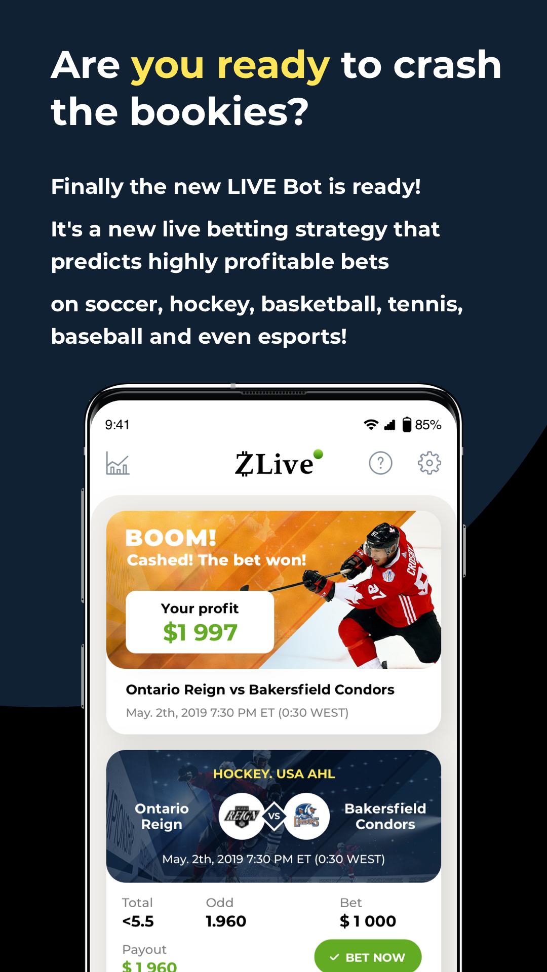 ZLive Live Betting Bot 2.2 Screenshot 3