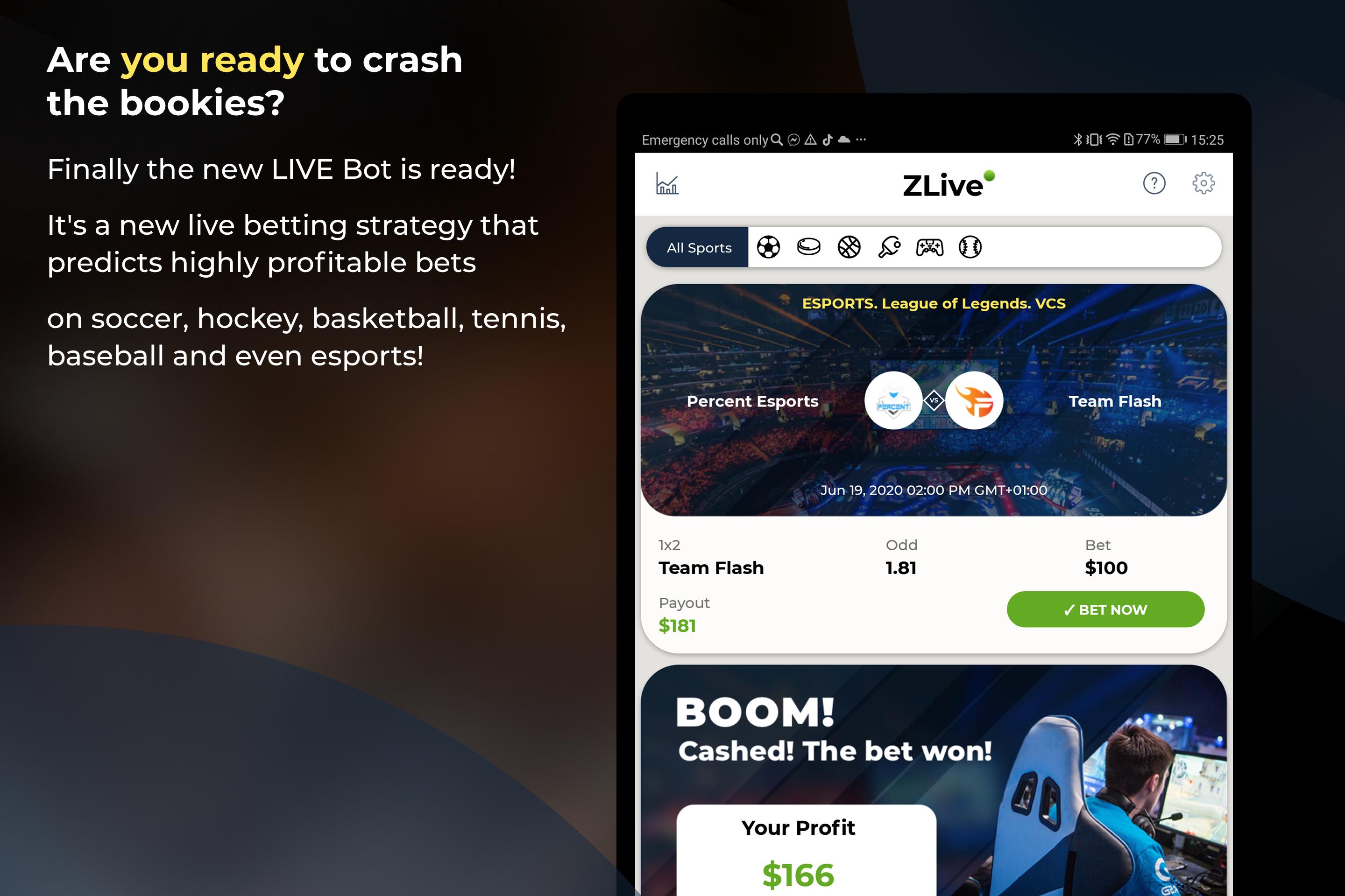 ZLive Live Betting Bot 2.2 Screenshot 8